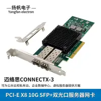 在飛比找Yahoo!奇摩拍賣優惠-邁絡思CONNECTX-3 PCI-E X8 10000M雙