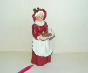 Miniature Resin Mrs. Santa Clause, 5 3/16" Tall (10oz.) DOLLHOUSE 1:12 Scale