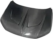hood scoops for cars， Compatible For Honda Compatible For Civic FE1 FE2 H2 Type Front Vented Hood Carbon Fiber Material