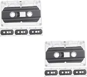 OSALADI Cassette Tapes Blank 8 Pcs Blank Audio Tape Blank Cassettes Tape Tapes Clear Cassette Tape Cases Audio Cassette Storage Recording Vintage Cassette Handcraft Accessory Manual Repeater
