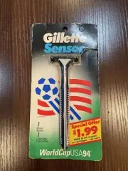 Original Gillette Sensor Razor Metal Shaver Handle Blade 1994 WorldCupUSA94 #2