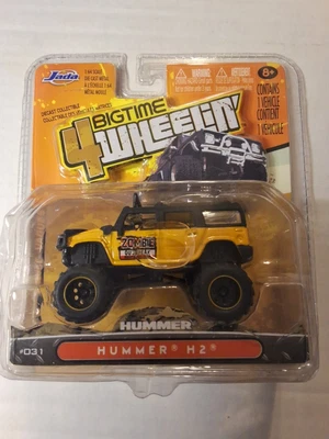 Jada Wave 6 Bigtime 4 Wheelin Hummer H2 4X4 Yellow #031 Zombie Outbreak 1:64
