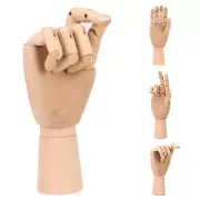 Flexible Jointed Movable Limbs Wooden Hand Model Drawing Model 10Inches Tall