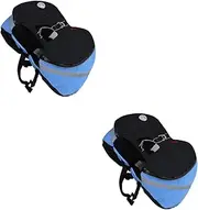 ABOOFAN 2pcs Pet Dog Backpack Portable Outdoor Hound Pack Breathable Design for Hiking Camping Oxford Material Fluorescent Safety Band s