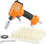 Pneumatic Decorative Nailer 9.60-20.30mm (3/8-Inch to 3/4-inch) Head Diameter Air Power Tack Nail Gun Finish Nailer Deco Tacks Gun for Upholstering, Sofa Leather, Furniture (1230 Deco Nailer)