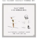 STOKKE® NOMI® 多階段成長椅+初生嬰兒套件+嬰兒護圍+桌盤 0-99歲