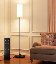 LED Floor Lamp for Living Room, Dimmable Standing Lamps with Foot Switch Remote