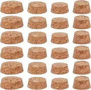 GORGECRAFT Pack of 36 4 Sizes Conical Corks Replacement Wooden Barrel Stoppers Wine Corks Bottle Stopper Decanter for Wine Beer Whiskey Decanter Carafe Bottle Glass Bottles Preserving Jars