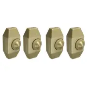 Rotary Cord Switch AC 250V 2A Slide Control 100W 2.8x1.3 Inch/Yellow/4 Pcs