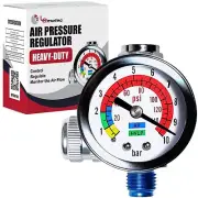 LE Lematec AR-01 Air Compressor Regulator ¼ NPT. Air Pressure Regulator 0-150...