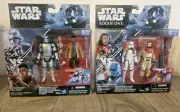 STAR WARS Captain Phasma Vs Finn Jakku & Blaze Malbus Vs Stormtrooper Hasbro New