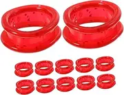 VANZACK 12pcs Silicone Finger Protectors for Grooming Scissors Nonslip Grip Rings for Pet Nail Clippers and Hairdressing Tools Thumb Inserts for Enhanced Control Dog Grooming