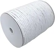 CAQUBO 6mm White Cotton Macrame Cord, 114 Yards, Single Strand, 1 Ply Twisted, Perfect for Wall Hanging, Plant Hanger, DIY Projects