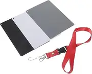SHOWERORO Grey Balance Card with Strap for Photography White Grey Reflective Card for DSLR Film Videography Essential White Balance Reference Tool