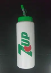 1990s 7 UP THAILAND BOY KID SOFT DRINK WATER BOTTLE UNUSED! MEGA RARE!!!