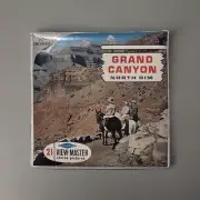 Vtg NOS 1960's GRAND CANYON NORTH RIM 3d View-Master 3 Reel Packet New