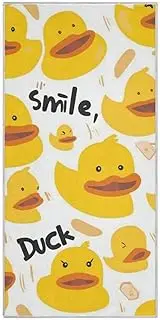 Yoogain Cute Simple Ducks Microfiber Quick Dry Large Towel Set for Women, Absorbent Gym Towels, Sports Towel, Hand Towel, 30 x 15 Inches