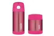 thermos funtainer drink bottle and food jar GLOSSY - PINK