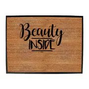 Beauty Inside - Funny Novelty Doormat Man Cave Floor mat