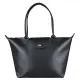 【LONGCHAMP】LONGCHAMP LE PLIAGE CITY奔馬LOGO PVC拉鍊常把肩背包(小/黑)