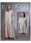 Vogue Sewing Pattern 1698 Misses 16-24 Easy Dresses with Sleeve & Length Var