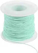 uxcell Elastic String for Bracelet 164 Ft/50 Meter Length 0.8 mm Dia, 1 Roll Sturdy Stretchy String Cord for Jewelry Making Necklace Beading Craft DIY, Lake Green