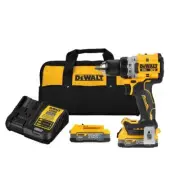 Dewalt Power Drills 1/2" Lithium Ion Cordless Brushless Compact Drill Driver Kit