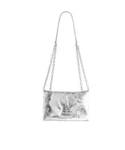 Balenciaga Monaco Metallized Nano Shoulder Bag One size silver