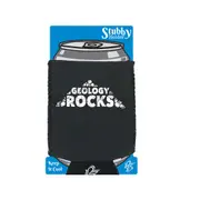 Geology Rocks - Funny Novelty Stubby Holder With Base
