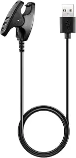 Charging Clip Intended for Suunto 5, Suunto 3 3 Fitness, Spartan Trainer, Traverse, Kailash, Ambit Ambit 2 Ambit 3 Smartwatch USB Data Sync Charge Cradle Dock Charger Clip Charging Cable - Black