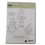Stampin' Up! Christmas Cuties 139787 Retired Angel Child In Snowsuit Elf Unused