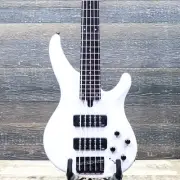 Yamaha TRBX305 White Solid Mahogany Body 2-Band Active EQ 5-String Electric Bass