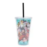 Dragon Ball Super Characters 16-Ounce Carnival Cup With Lid and Straw