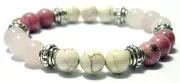 MANIFEST LOVE 8mm Crystal Intention Bracelet w/Description - Healing Reiki Stone