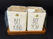 Rae Dunn Bee Kind Bee You Jar Gift Set NWT