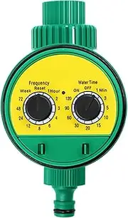 Daseeme Intelligent Water Irrigation Controller Knob Type Garden Irrigation Timer Battery Operated Automatic Watering Timer for Gardens Countyards Lawns Greenhouse