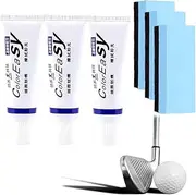 Instant Golf Club Scratch Remover,Effectively Remove Scratch from Golf Club,Multi-Purpose Polish and Cleaner for Car,20g Ultimate Paint Restorer with Sponge (3Pcs)