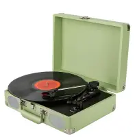 在飛比找樂天市場購物網優惠-免運 便攜留聲機迷你手提黑膠盒子LP唱片機臺式復古家用藍牙電