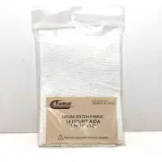 Raymar cross stitch fabric Aida 14 Count 12" x 12" white