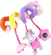 HONMEET 1PC Multifunctional Pram Hanging Spiral with Ringing Bell Crib Rattle for Strollers and Car Seats Safe and Lightweight Design for Exploration