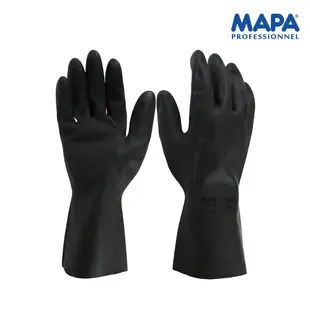 MAPA 耐酸鹼手套 耐溶劑手套 耐磨手套 防穿刺手套 防割手套 415 防酸鹼溶劑手套 防微生物手套 1雙 醫碩科技 8號