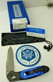 Benchmade 940-1 Osborne Knife 3.4" S90V Stonewash Blade Carbon Fiber PREOWNED