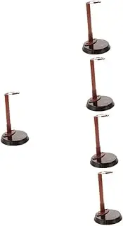ABOOFAN 5pcs Doll Display Holder Stand Rack for Figurines Elegant Base Height Sturdy and Portable Doll Stand for Enhanced Stability and Attractive Display