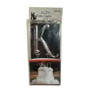 2010 Studio His & Hers Cake Jewelry "K" Wedding Initial Decorations Silver Bling