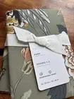 Set Of 2 Pottery Barn Floral Bloom Print Euro Percale Shams - Green - NWT 26”