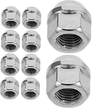 20pcs Tire Screws Wheel Lock Car Kit Car Accesories Lug Nut Accessories Wheel Hub Screw Wheel Lugs Lug Nut Socket Replacement Lug Nuts for Car Trailer Wheel Nut Bolts Steel Silver