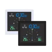 Silent Digital Clock with Temperature and Humidity Monitoring
