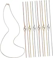 [DOITOOL] 12 Pcs Stainless Steel Snake Chain Necklaces with Lobster Clasps Durable Chains for DIY Pendant Jewelry Making Suitable for Women and Men Stainless Steel