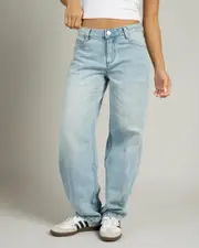 [DESU] DESU Women's Nova Baggy Balloon Jeans in Blasted Light Blue Size 2 2 Blasted Light Blue