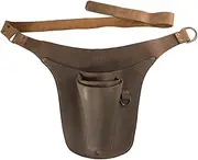 [Hide & Drink] Florist Tool Belt for Women, Measuring Tape Holder, Gardening Scissors Holster, Small Waist Bag, Pruning Shears Case for Ladies, Full Grain Leather, Handmade